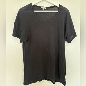 James Perse Black Short Sleeve Tee